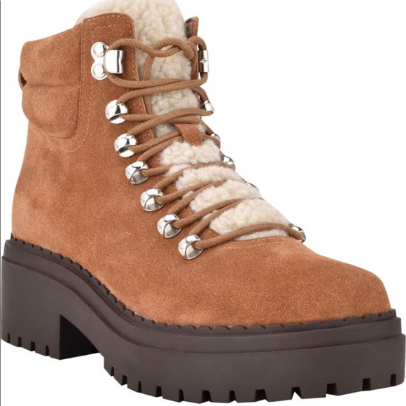 Marc Fisher LTD Nairy Lace Up Booties Size 10